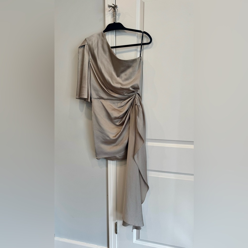 Solace London The Marcie Mini Dress in Pewter - Picture 4 of 10
